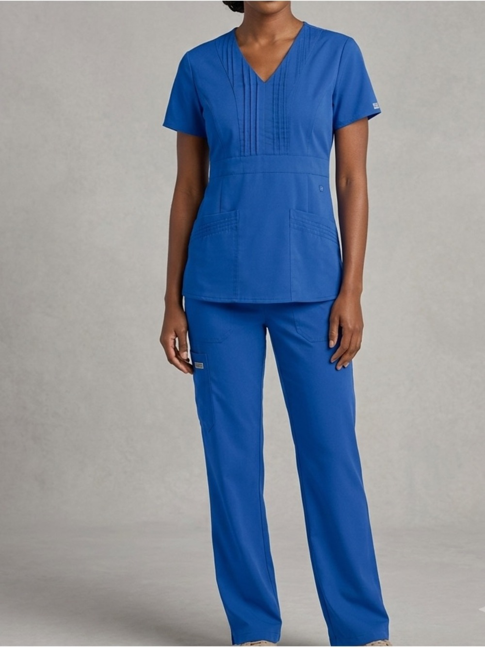 Grey's Anatomy Royal Blue Scrub Top and Pants Set